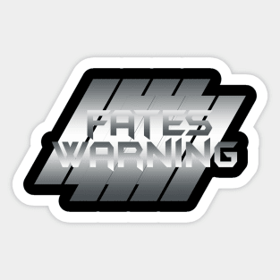 Metallic Illustration fates warning Sticker